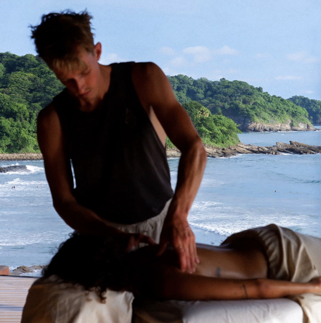 surf and yoga retreat massage