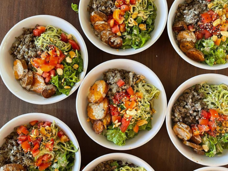 Surf and yoga retreat food
