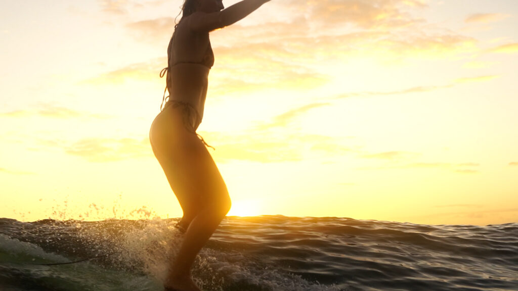 Surfing in Playa Maderas